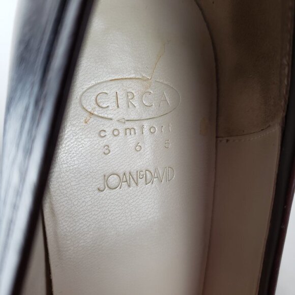 Joan & David Circa Comfort 365 Nadina Brown Leather Heeled Loafers Size 6.5 - Picture 8 of 11